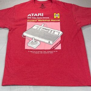 ATARI OWNERS WORKSHOP MANUAL RED T SHIRT